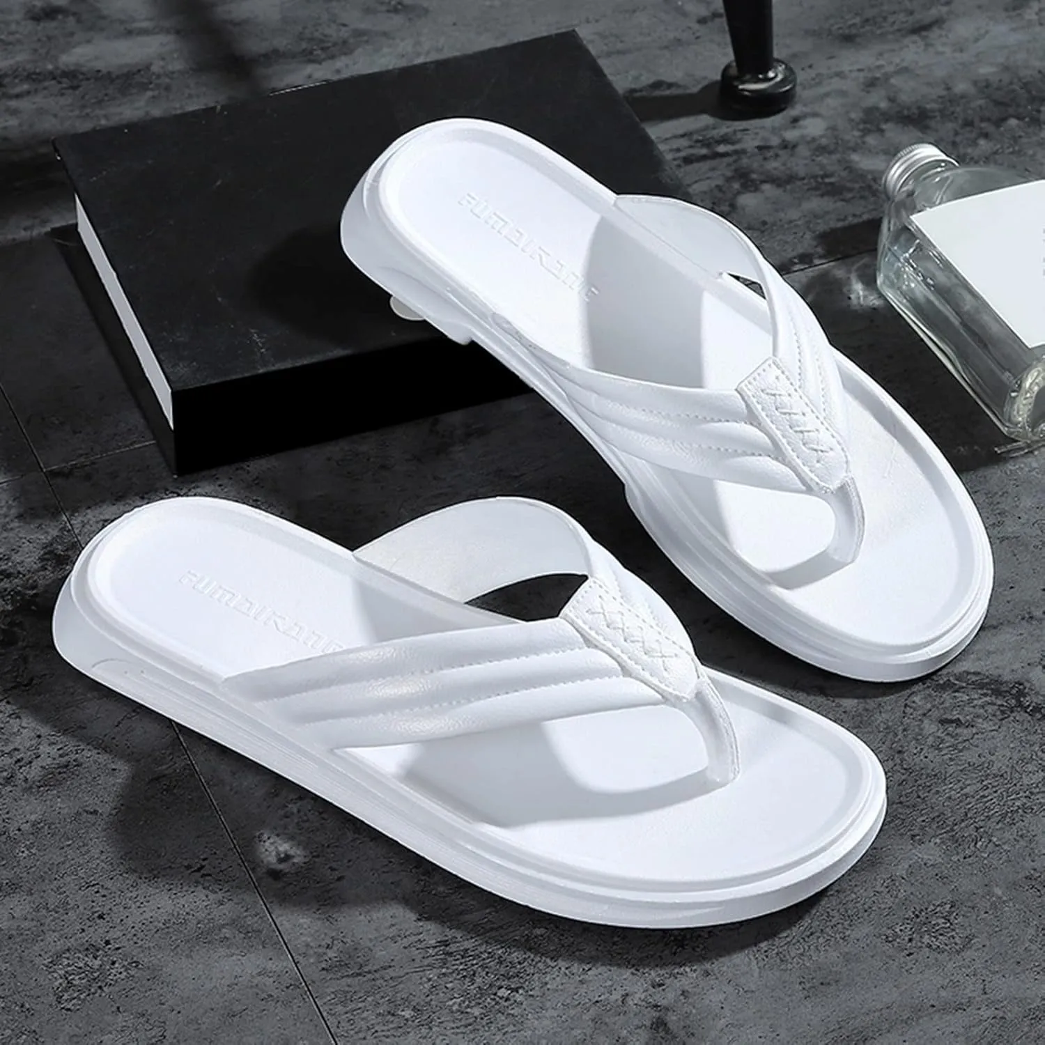 Arch Support Mens Sandals Men Shoes Fashion Beach Flip Flops Flat Toe Sandwich Beach Flip Flops for Men