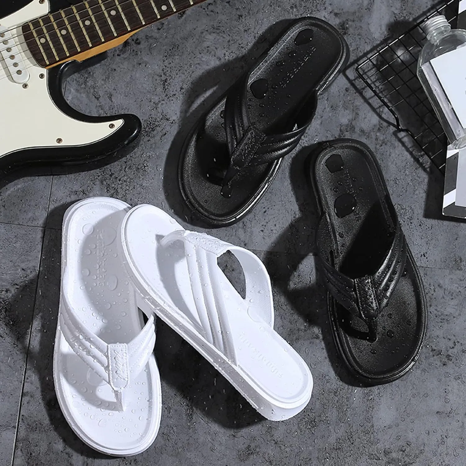 Arch Support Mens Sandals Men Shoes Fashion Beach Flip Flops Flat Toe Sandwich Beach Flip Flops for Men