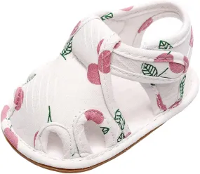 Baby Infant Rubber Sole Cotton Sandals Closed Toe Gldiator Shoes Toddler Boys Summer Indoor Casual Flat Wide Shoes