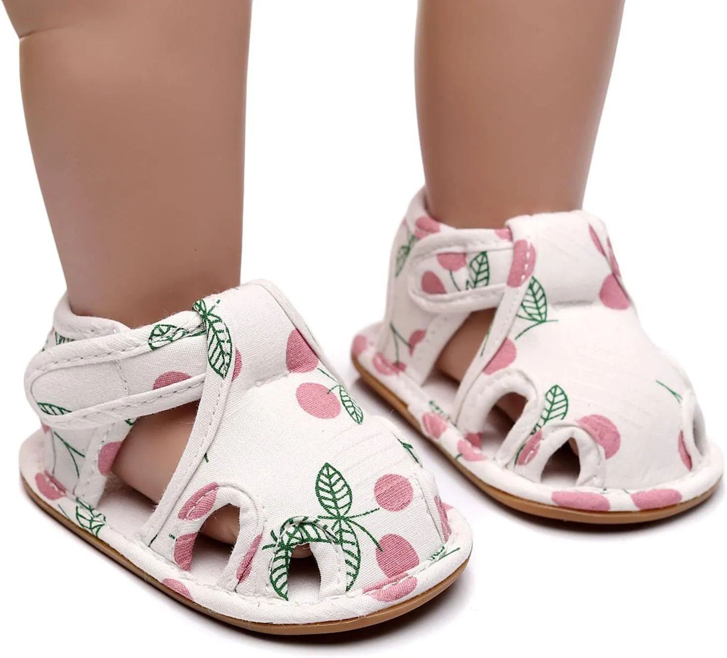 Baby Infant Rubber Sole Cotton Sandals Closed Toe Gldiator Shoes Toddler Boys Summer Indoor Casual Flat Wide Shoes