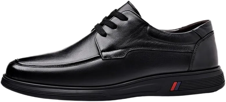 Men's Leather British Style Lace Up Wing Tip Dress Shoe Genuine Derby Fashion Formal Tuxedo Walking Shoes