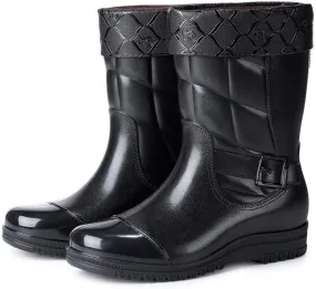 Mens Rain Boots Slip On Non-Slip Rubber Waterproof Ankle Boots Rain Shoes