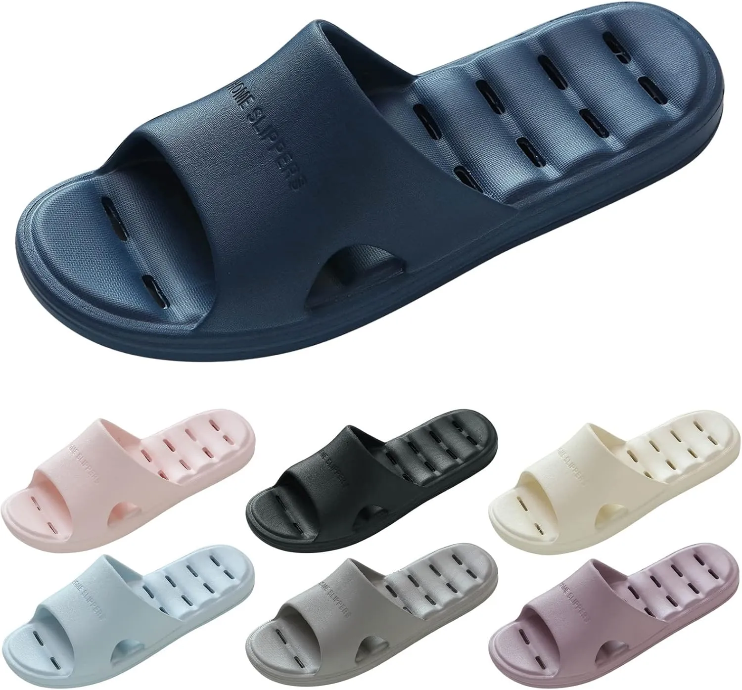 Mens Shower Shoes Womens Slides Slides for Men Shower Shoes Women Quick Drying Open Toe Comfortable Slippers