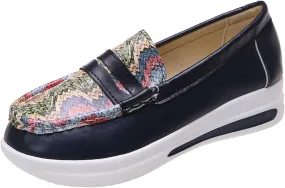 Womens Sandals Dressy Closed Toe Sandals Women Platform Loafer Flat Wedge Sandals Women Loafer Shoes For Daily Work