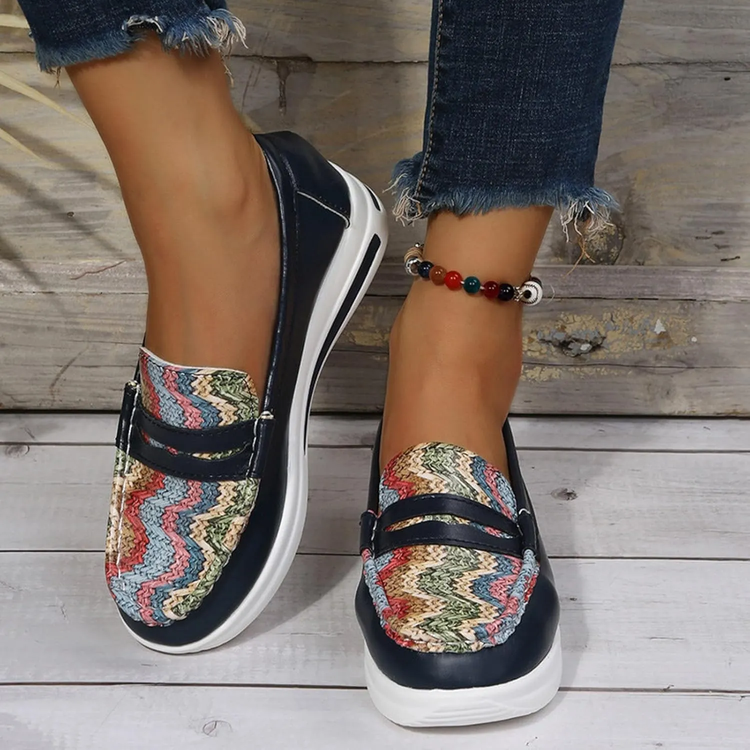 Womens Sandals Dressy Closed Toe Sandals Women Platform Loafer Flat Wedge Sandals Women Loafer Shoes For Daily Work